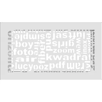 KRATKI 170 x 300 bílá ABC krbová mřížka