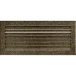 KRATKI 170 x 370 černozlatá FRESH krbová mřížka