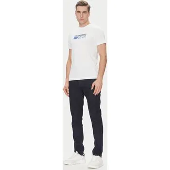 Pánské tričko Karl Lagerfeld Jeans T-Shirt A2M17074 Bílá Regular Fit XL