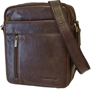 Sendi Design M-713 pánská kožená crossbody taška hnědá