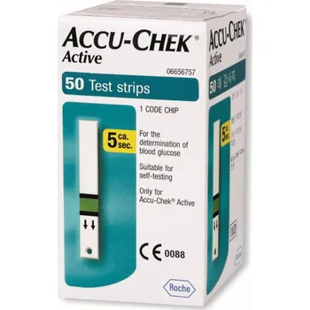 Glukometr Accu-Chek Active Glucose 50, testovací proužky pro glukometr 1x50 ks (Glukometr)