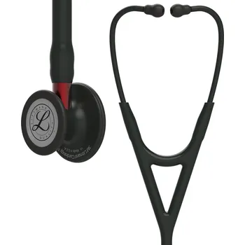Stetoskop 3M Littmann Cardiology IV : Black, Black Finish - Red Stem (Fonendoskopy Littmann)