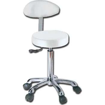 Taburet Výškově nastavitelná taburetka s opěradlem (Zdravotnický nábytek)
