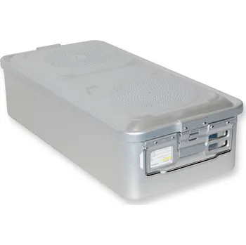 Sterilizační kazeta s filtrem, velká, 580x280x150 mm, šedá (Nerezové kazety )