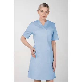 Zdravotnický oděv Dámské zdravotnické šaty M-076F, světle modrá (Zdravotnické oblečení)