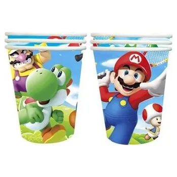 Jednorázové nádobí Papírové kelímky 10ks Mario - Cakesicq