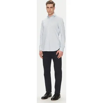 Pánská košile Michael Kors Košile MK0DS01555 Světle modrá Slim Fit 39