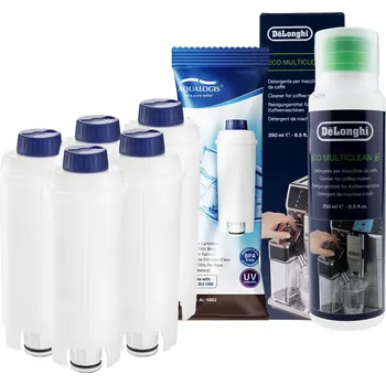 Příprava kávy Sada pro Delonghi Aqualogis AL-S002 4 ks, Čisticí roztok DELONGHI 3013 250 ml