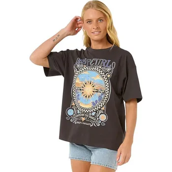 Dámské tričko tričko Rip Curl Luna Heritage - Washed Black S