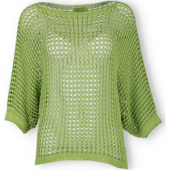 Dámský svetr Přízový svetřík/vesta 27620 barva: zelená-oliva