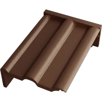 Střešní krytina Taška pultová levá Betonpres Exclusiv -tmavohnědá