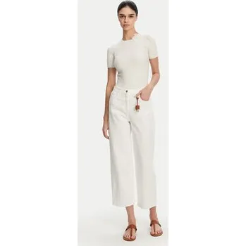 Dámské džíny Elisabetta Franchi Jeansy PJ-87D-51E2 Bílá Regular Fit 26