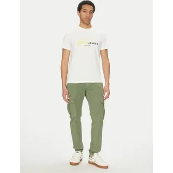 Pánské kalhoty Tommy Jeans Joggers kalhoty Ryan DM0DM20284 Zelená Regular Fit 34_34