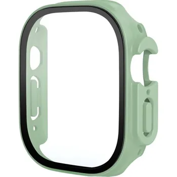 Pouzdro na mobilní telefon Ochranné pouzdro s tvrzeným sklem pro Apple Watch Ultra 49mm - zelené