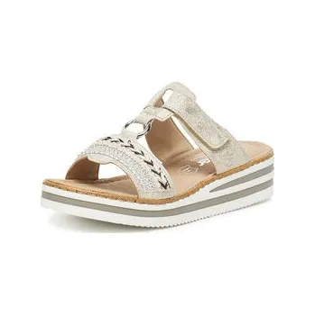 Dámské pantofle Nazouváky Rieker V02M6-60 Stříbrná 41