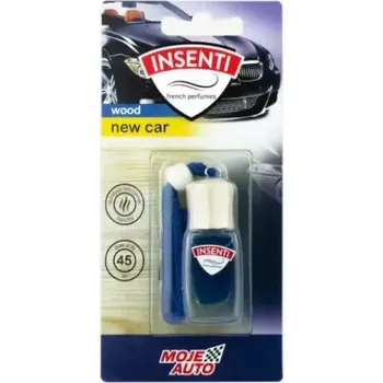 MOJE AUTO INSENTI WOOD NEW CAR - Závěsná vůně New Car blister 8ml