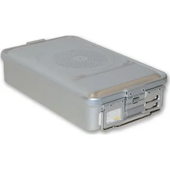 Sterilizační kazeta s filtrem, střední, 465x280x100 mm, šedá (Nerezové kazety )