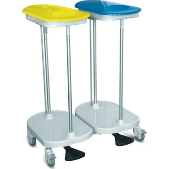 Koš na prádlo Vozík na prádlo, dvojvrecový (Lékařský nábytek)