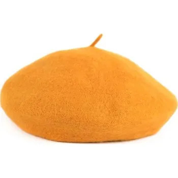 Pokrývka hlavy Dámský baret Paříž Hořčicový Artofpolo FAcz19598ss01