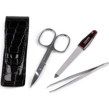 Solingen Cestovní manikúra v koženém pouzdře Černá Solingen F810879