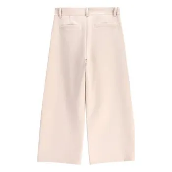 Dámské kalhoty Coccodrillo Kalhoty z materiálu WC5119101EJG Béžová Wide Leg 164