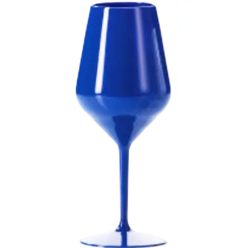 Sklenice Venetto Nerozbitná sklenice na víno tmavě modrá 460ml