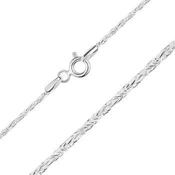 Řetízek Stříbrný řetízek 925 - zatočená třpytivá linie, 1,3 mm
