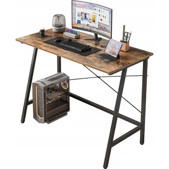 Psací stůl Počítačový stůl Muvu loft hnědý 100x50x75 cm černý