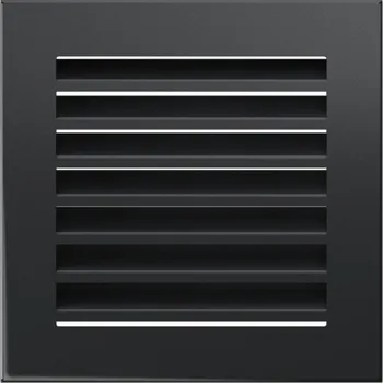 KRATKI 170 x 170 grafit černá perla FRESH krbová mřížka