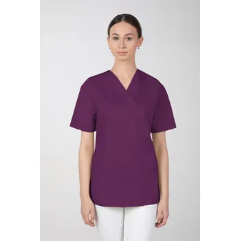 Dámská halenka Dámská barevná zdravotnická halenka M-074, švestková (Zdravotnické oblečení)