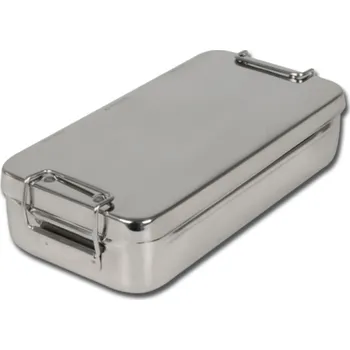 Nerezové kazety na nástroje s rukojetí 20x10x4,5 cm - autoklávovatelné 125 ° C (Nerezové kazety )