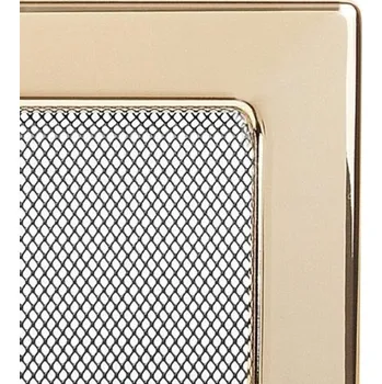 KRATKI 170 x 490 pozlacená krbová mřížka