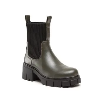 Dámské kozačky Polokozačky DeeZee ZAL90101-1 Khaki 36