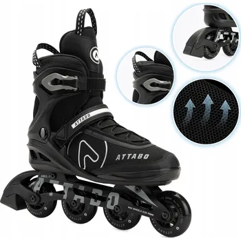 Kolečkové brusle Pánské Kolečkové Brusle ATTABO Bricker fitness černé 45