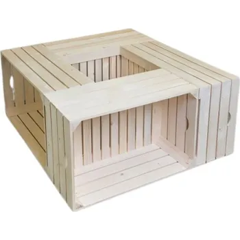 Konferenční stolek ČistéDřevo Dřevěné bedýnky konferenční stolek 84 x 39 cm