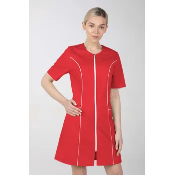 Dámské šaty Dámské zdravotnické šaty M-173C, červená (Zdravotnické oblečení)