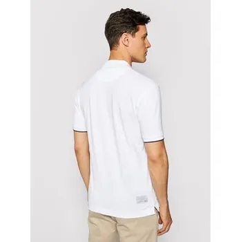 Pánská košile La Martina Polokošile CCMP01 PK001 Bílá Regular Fit XXL