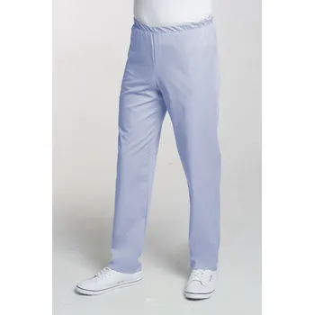 Zdravotnický oděv Pánské zdravotnické kalhoty v pase do gumy M-075C, světle modrá (Zdravotnické oblečení)