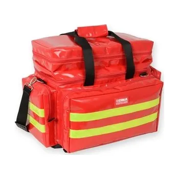 Lékárnička Záchranářská taška - střední, prázdná, červená barva (Taška pro lékaře)