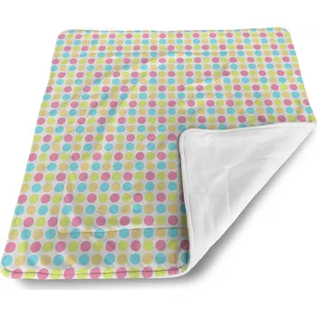 deka Sablio Dětská deka pro miminko Veselé barevné puntíky - 80x100 cm