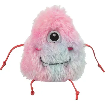 Hračka pro kočku Trixie plyšová hračka pro kočky se šantou - 1 kus, modrá / růžová