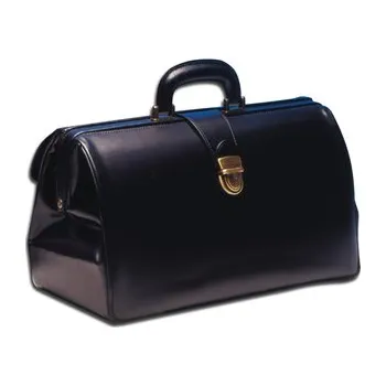 Lékařská taška "SUPER TEXAS", kožená: černá (Taška pro lékaře)