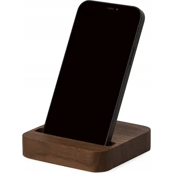 Pouzdro na mobilní telefon OAKYWOOD Dřevěný Stojánek na Telefon Smartphone Oakyblocks - Ořech