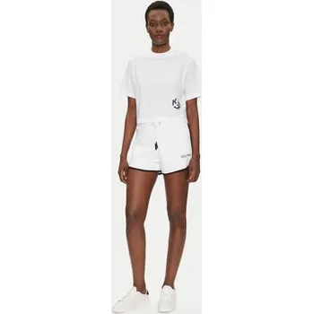 Pánské kraťasy Karl Lagerfeld Jeans Sportovní kraťasy A2W10095 Bílá Regular Fit XL
