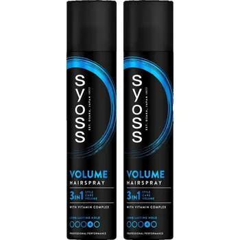 Stylingový přípravek Syoss Volume Lak na vlasy pro objem - silný 300 ml x2