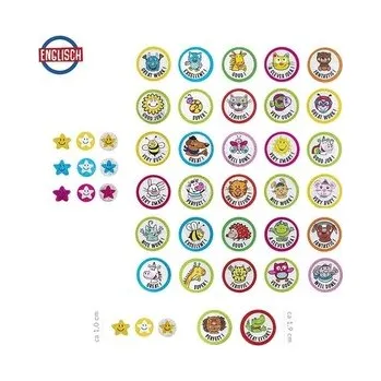 samolepka Samolepky třpytivé 320 kusů 11x14,5 cm