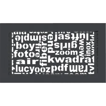 KRATKI 170 x 300 grafit černá perla ABC krbová mřížka