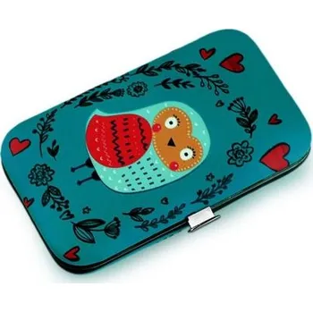 Manikúra set v pouzdře Sovička tyrkysová Allepaznokcie FS720659ss10