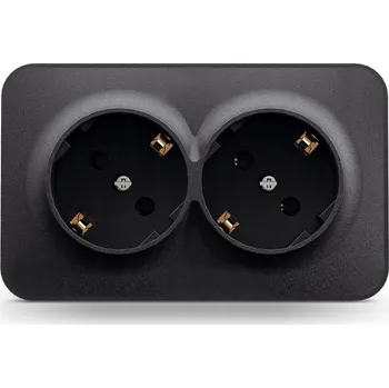 Elektrická zásuvka Elektrická Zásuvka nástěnná Videx černá