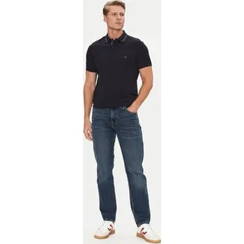 Pánské oblečení Tommy Hilfiger Polokošile Placket Interest MW0MW38459 Tmavomodrá Regular Fit M
